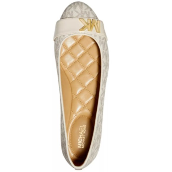 NIB Michael Kors Jilly Flats Vanilla - Picture 9 of 12